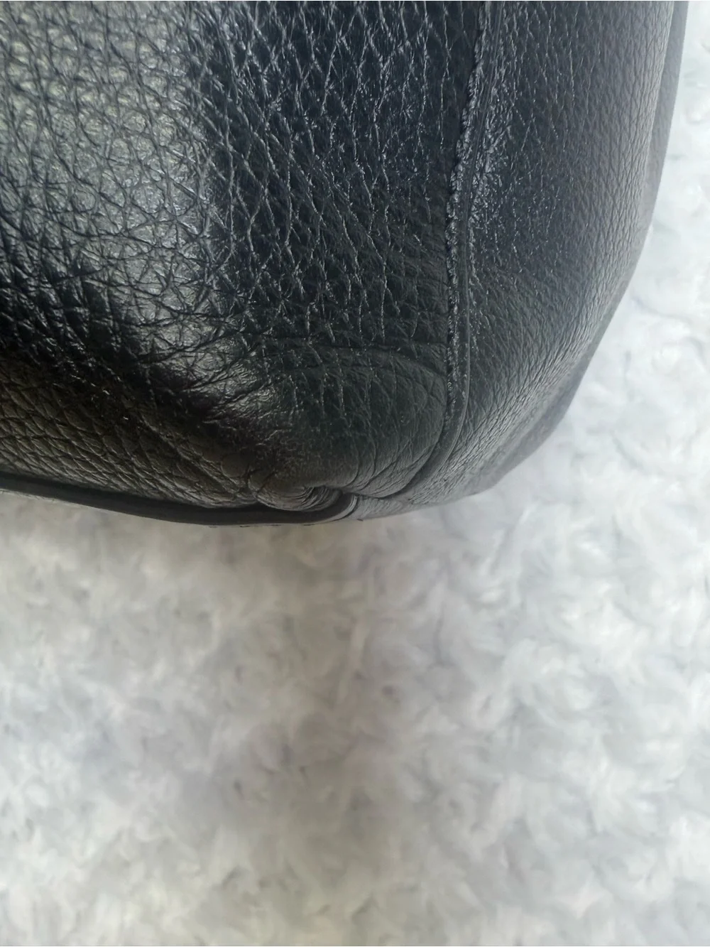 KATE SPADE Black soft Pebbled Leather Shoulder Hobo